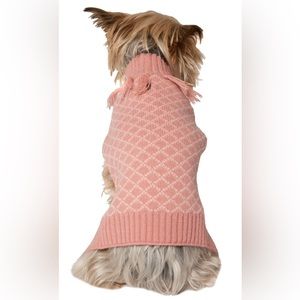Sweet Pink Tassels Adorable Pet Sweater XS Kitten Puppy Tiny Terrier